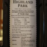 (現貨) Highland Park 1967 39 years single cask 高原騎士 39年 單桶原酒 (750ml  57.6%)