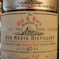 Douglas Laing Old & Rare Ben Nevis 40 years 道格拉斯蘭恩 白金珍藏精選 班尼富 40年 單桶 (700ml 45.7%)