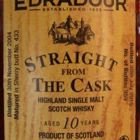 EDRADOUR 10 years Sherry Butt 艾德多爾 10年 雪莉原酒 (500ml 57.8%)