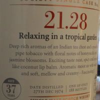 SMWS 21.28 GLENGLASSAUGH 37 years 格蘭格拉索  單桶原酒 37年 蘇格蘭威士忌協會 (700ml 48.1%)