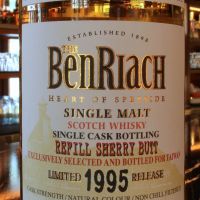 (現貨) BenRiach 19 years Refill Sherry Butt 班瑞克 19年 雪莉桶 單桶 (700ml 57.9%)