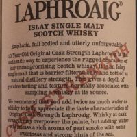 LAPHROAIG 10 years Cask Strength Batch 001 拉佛格 10年 原酒 第一版 (700ml 57.8%)