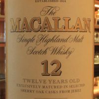 Macallan 12 years 麥卡倫 12年 舊版圓瓶  絕版木盒 (750ml 40%)