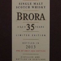 BRORA 35 years 2013 release 布朗拉 35年 2013版 消失的酒廠 絕版逸品 (700ml 49.9%)