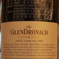 GLENDRONACH 1972 PX Sherry Butt 格蘭多納1972 43年 PX雪莉 單桶 (700ml 51.1%)