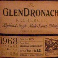 GLENDRONACH 1968 44 years 格蘭多納 1968 44年 雪莉單桶 (700ml 48.6%)