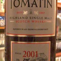 Tomatin 2001 Single Cask 湯瑪丁 2001 單桶原酒 雪莉桶 (700ml 57.5%)