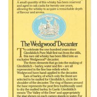 (現貨) Glenfiddich 21 years Wedgwood 格蘭菲迪 21年 經典瓷瓶 (700ml 43%)
