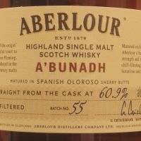 Aberlour A'bunadh Batch 55 亞伯樂 雪莉桶原酒 第55批次 (700ml 60.9%)