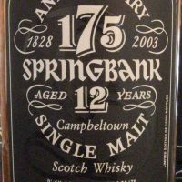 (現貨) Springbank 12 years 175 Anniverary  雲頂 12年 175周年 (750ml 46%)
