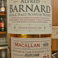 (現貨) ALFRED BARNARD Macallan 1989 23 years Single Cask 麥卡倫 1989 23年 單桶原酒 (700ml 47.9%)