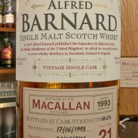 (現貨) ALFRED BARNARD Macallan 1993 21 years Single Cask 麥卡倫 1993 21年 單桶原酒 (700ml 55.6%)