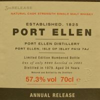 (現貨) Port Ellen 24 years 3rd release 1979 波特艾倫 24年 第3版 1979 (700ml 57.3%)
