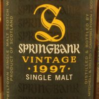 Springbank Vintage 1997 Batch No.1 雲頂 1997 第一版 (700ml 55.2%)