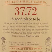 (現貨) SMWS 37.72 Cragganmore 29 years 克拉格摩爾 單桶原酒 29年 蘇格蘭威士忌協會 (700ml 57.1%)