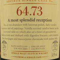 (現貨) SMWS 64.73 Mannochmore 26 years 曼洛克摩 單桶原酒 26年 蘇格蘭威士忌協會 (700ml 54.9%)