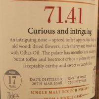 SMWS 71.41 Glenburgie 17 years 格蘭柏奇 單桶原酒 17年 蘇格蘭威士忌協會 (700ml 57.2%)