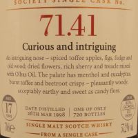 SMWS 71.41 Glenburgie 17 years 格蘭柏奇 單桶原酒 17年 蘇格蘭威士忌協會 (700ml 57.2%)