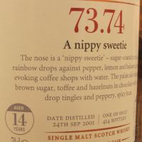 (現貨) SMWS 73.74 Aultmore 14 years 雅墨 單桶原酒 14年 蘇格蘭威士忌協會 (700ml 56.7%)