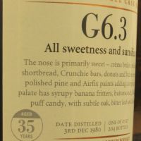 (現貨) SMWS G6.3 Port Dundas 35 years 當德斯 單桶原酒 35年 蘇格蘭威士忌協會 (700ml 50.1%)