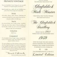 (現貨) Glenfiddich Private Vintage 1959 格蘭菲迪 1959 單桶 (700ml 48.1%)