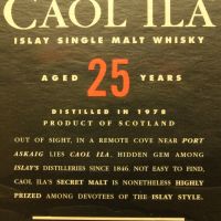 Caol Ila 1978 25 years Cask Strength 卡爾里拉 1978 25年 原酒 (700ml 59.4%)