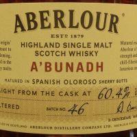Aberlour A'bunadh Batch 46 亞伯樂 雪莉桶原酒 第46批次 (700ml 60.4%)