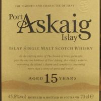 (現貨) Port Askaig Islay 15 years 波特阿西卡 15年 原酒 (700ml 45.8%)