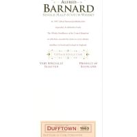 (現貨) ALFRED BARNARD Dufftown 1983 30 years Single Cask 達夫鎮 1983 30年 單桶原酒 (700ml 48.1%)