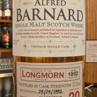 ALFRED BARNARD Longmorn 1992 20 years Single Cask 朗摩 1992 20年 單桶原酒 (700ml 57.1%)