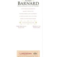 ALFRED BARNARD Longmorn 1992 20 years Single Cask 朗摩 1992 20年 單桶原酒 (700ml 57.1%)