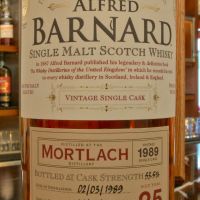 (現貨) ALFRED BARNARD Mortlach 1989 25 years Single Cask 慕赫 1989 25年 單桶原酒 (700ml 53.5%)