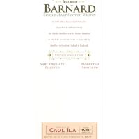 ALFRED BARNARD Caol Ila 1980 34 years Single Cask 卡爾里拉 1980 34年 單桶原酒 (700ml 58.1%)