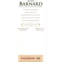 (現貨) ALFRED BARNARD Cragganmore 1986 26 years Single Cask 克拉格摩爾 1986 26年 單桶原酒 (700ml 56.5%)