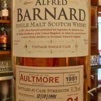 (現貨) ALFRED BARNARD Aultmore 1991 21 years Single Cask 雅墨 1991 21年 單桶原酒 (700ml 51.2%)