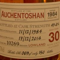 ALFRED BARNARD Auchentoshan 1984 30 years Single Cask 歐肯特軒 1984 30年 單桶原酒 (700ml 49.6%)