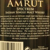 India Amrut Spectrum 印度 雅沐特 光譜 單一麥芽威士忌 (700ml 50%)