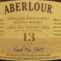 Aberlour 13 years First Fill Sherry Cask 亞伯樂 13年 初次雪莉單桶 台灣限定版 (700ml 55.7%)
