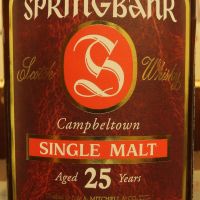 Springbank 25 years 雲頂 25年 舊版 (700ml 46%)