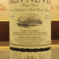 (現貨) Ben Nevis 1967 40 years Sherry Cask 班尼富 1967 40年 雪莉單桶 原酒 (700ml 43.4%)