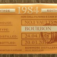 Bowmore Vintage 1984 28 years Bourbon Cask 波摩 1984 28年 波本桶 (700ml 48.7%)