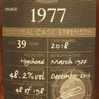 (現貨) Chieftain's Vintage 1977 39 years 老酋長 1977 39年 單桶原酒 2016限量版 (700ml 48.2%)