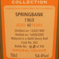 Signatory Vintage Springbank 1969 40 Years 聖弗力 雲頂 1969 40年 (700ml 54.4%)