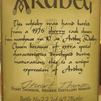 (現貨) Ardbeg 1976 Manager's Choice Single Sherry Cask 阿貝 1976 酒廠精選 雪莉單桶 (700ml 56%)