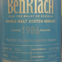 (現貨) BenRiach 1986 29 years Single Cask Batch 13 班瑞克 1986 29年 單桶原酒 第13批次 (700ml 51%)