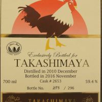 CHICHIBU Ichiro's Malt 2010~2016 Takashimaya 秩父 高島屋 雞年限定 (700ml 59.4%)
