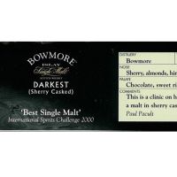 (現貨) ​BOWMORE DARKEST Sherry Casked old version 波摩 湛黑 雪莉風味桶 舊版 (750ml 43%)