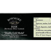 (現貨) ​BOWMORE DUSK Bordeaux Wine Casked 波摩 波爾多葡萄風味桶 (750ml 50%)