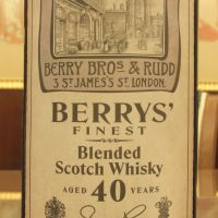 (現貨) Berrys' Finest 40 years Blended Taiwan Exclusive 老貝瑞 40年 雪莉桶 調和威士忌 台灣限定 (700ml 46%)