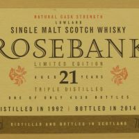 ROSEBANK 1992 21 years 玫瑰河畔 1992 21年 2014版 消失的酒廠 經典絕版 (700ml 55.3%)